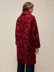 White Stuff Red Kelsey Wool Blend Coat - Image 4 of 8