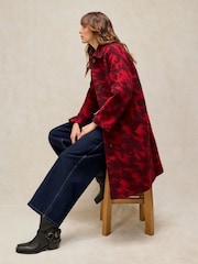 White Stuff Red Kelsey Wool Blend Coat - Image 5 of 8