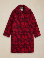 White Stuff Red Kelsey Wool Blend Coat - Image 7 of 8