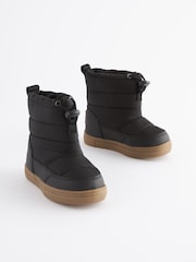 Black Thermal Thinsulate™ Lined Quilted Water Resistant Boots - Image 1 of 6