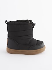 Black Thermal Thinsulate™ Lined Quilted Water Resistant Boots - Image 2 of 6