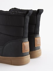 Black Thermal Thinsulate™ Lined Quilted Water Resistant Boots - Image 3 of 6