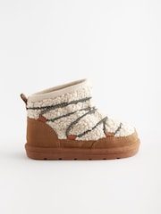 Neutral Borg Bungee Corduroy Boots - Image 2 of 5