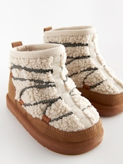 Neutral Borg Bungee Corduroy Boots - Image 5 of 5