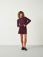 Hush Purple Lara Fine Knit Jumper - Image 3 of 5