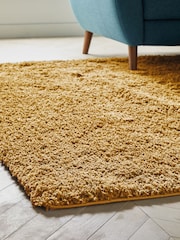 Ochre Yellow Premium Cosy Shaggy Rug - Image 3 of 6