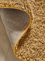 Ochre Yellow Premium Cosy Shaggy Rug - Image 5 of 6