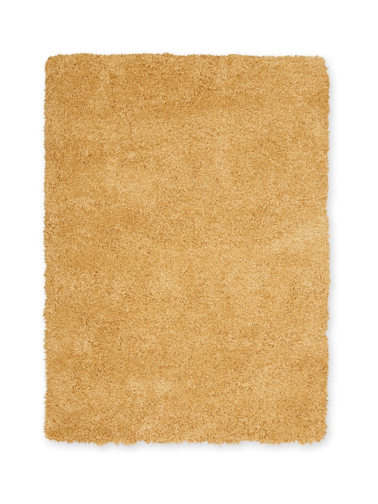 Ochre Yellow Premium Cosy Shaggy Rug - Image 6 of 6