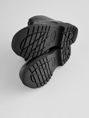 Black Leather Lace Up Boots - Image 6 of 8