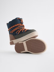 Navy/Khaki Thermal Thinsulate™ Lined Quilted Water Resistant Boots - Image 5 of 6