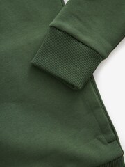 Khaki Green Jersey Bomber Jacket - Image 10 of 11
