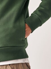 Khaki Green Jersey Bomber Jacket - Image 5 of 11