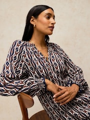 White Stuff Brown Easton Swing Dress - Image 5 of 7
