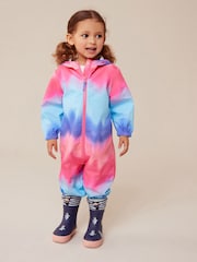 Blue Waterproof Printed Puddlesuit (3mths-7yrs) - Image 1 of 5