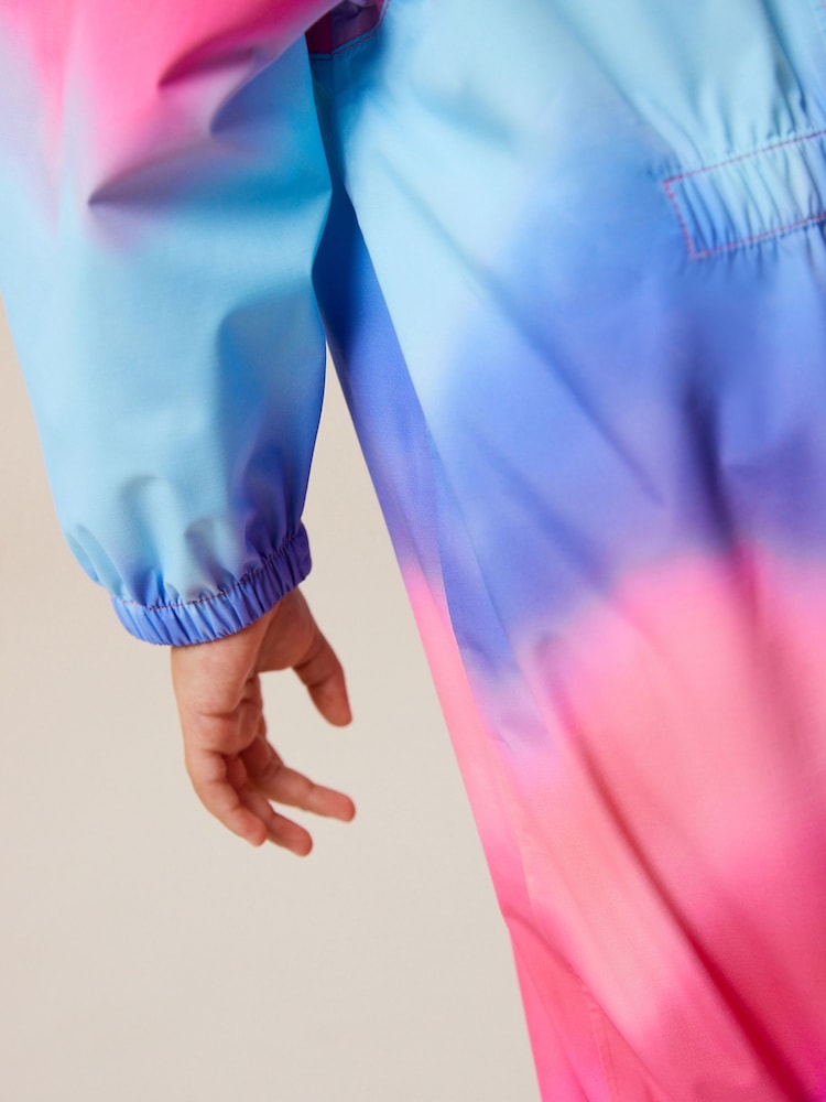 Blue Waterproof Printed Puddlesuit (3mths-7yrs) - Image 5 of 5