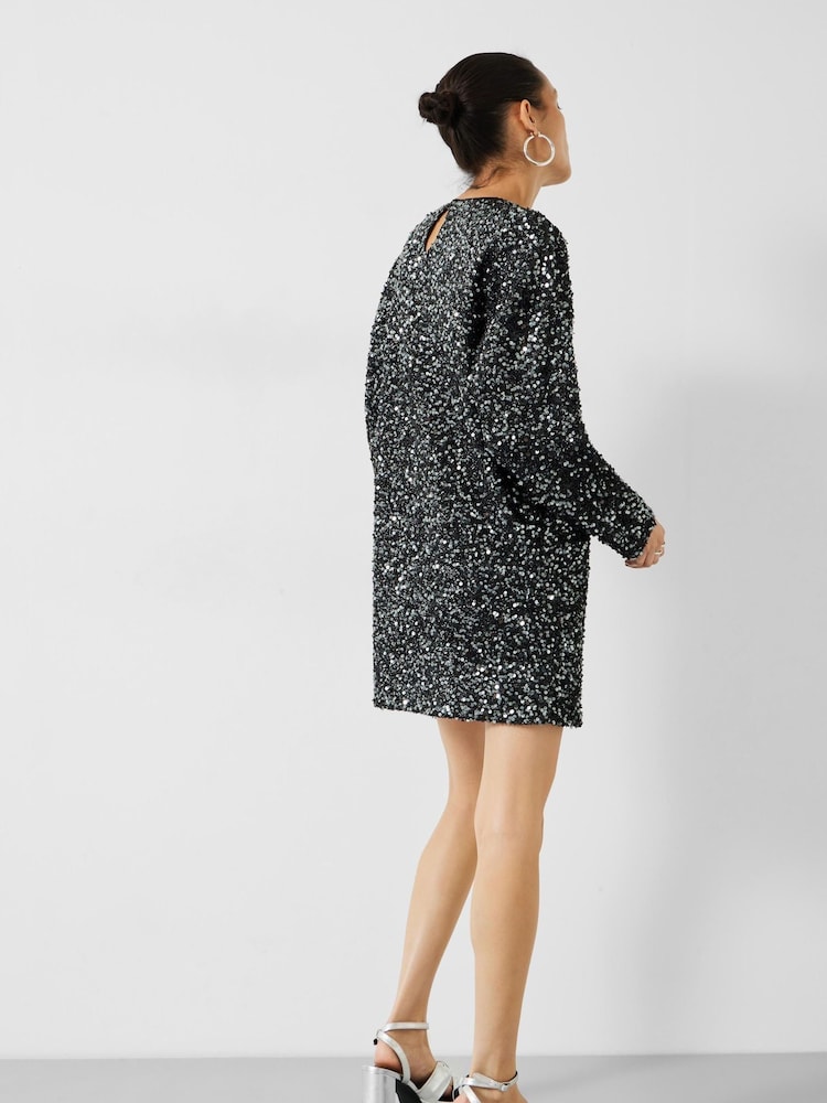 Hush Silver Mischa Sequin Mini Dress - Image 2 of 5