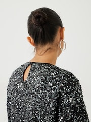 Hush Silver Mischa Sequin Mini Dress - Image 4 of 5