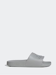 adidas Grey Sportswear Adilette Aqua Slides - Image 1 of 9