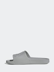 adidas Grey Sportswear Adilette Aqua Slides - Image 2 of 9