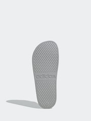 adidas Grey Sportswear Adilette Aqua Slides - Image 6 of 9