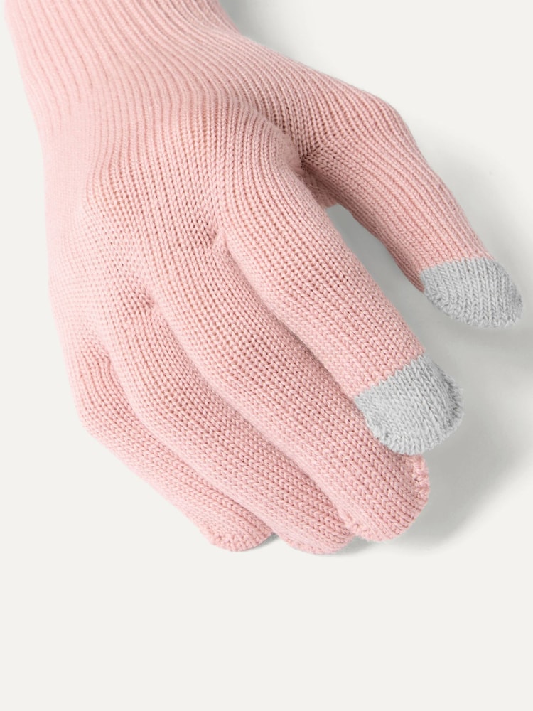 Sealskinz Pink Hanworth Solo Merino Gloves - Image 2 of 3