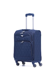 Flight Knight Navy 55x40x20cm Ryanair Priority Soft Case Cabin Carry On Suitcase Hand Luggage - Image 1 of 7