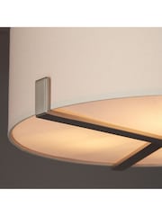 Gallery Grey Stoke Nickel Pendant Ceiling Light - Image 2 of 7