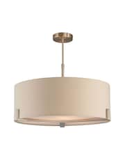 Gallery Grey Stoke Nickel Pendant Ceiling Light - Image 5 of 7