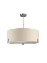 Gallery Grey Stoke Nickel Pendant Ceiling Light - Image 6 of 7