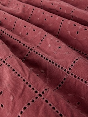 White Stuff Red Lucy Embroidered Cord Dress - Image 6 of 6