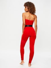 Ann Summers Red Christmas Sexy Santa Velvet Jumpsuit - Image 2 of 4