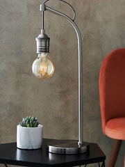 Brushed Silver Newark Table Lamp - Image 1 of 9