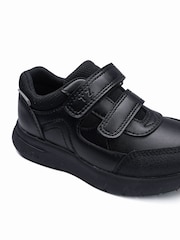 Toezone BAY Black Shoes Super Lightweight Double Rip Tape Fastening Making Your School Days Super Comfy - Image 1 of 5