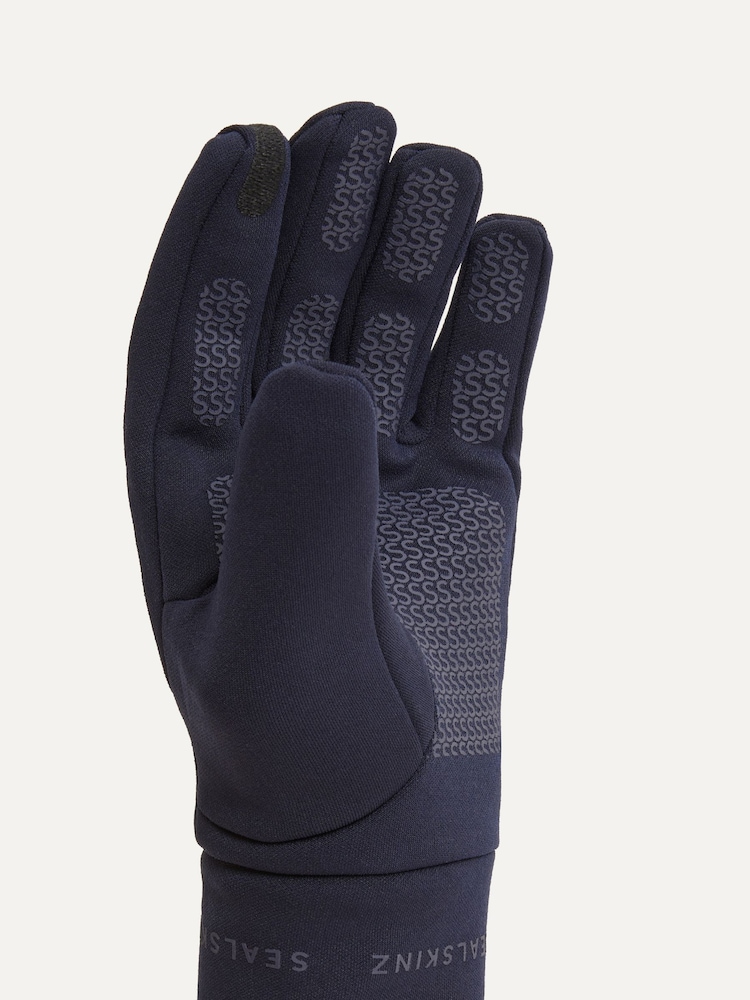 Sealskinz Blue Acle Waterproof Soft Shell Gloves - Image 3 of 3 Sealskinz Blue Acle Waterproof Soft Shell Gloves - Image 3 of 3