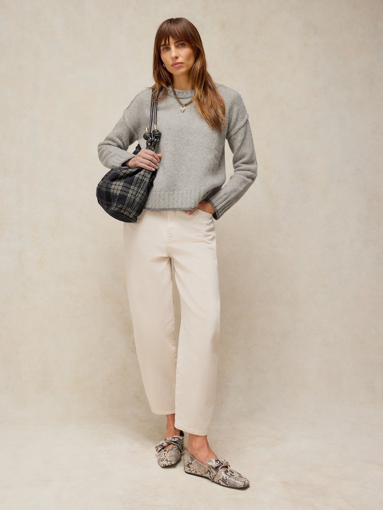 White Stuff Grey Justine Wool Blend Jumper - Image 1 of 6