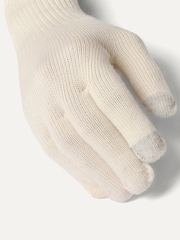 Sealskinz Cream Hanworth Solo Merino Gloves - Image 2 of 3