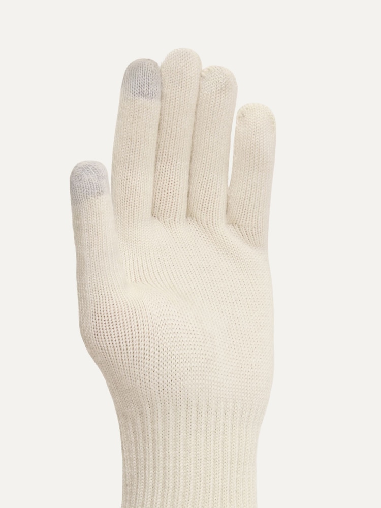 Sealskinz Cream Hanworth Solo Merino Gloves - Image 3 of 3