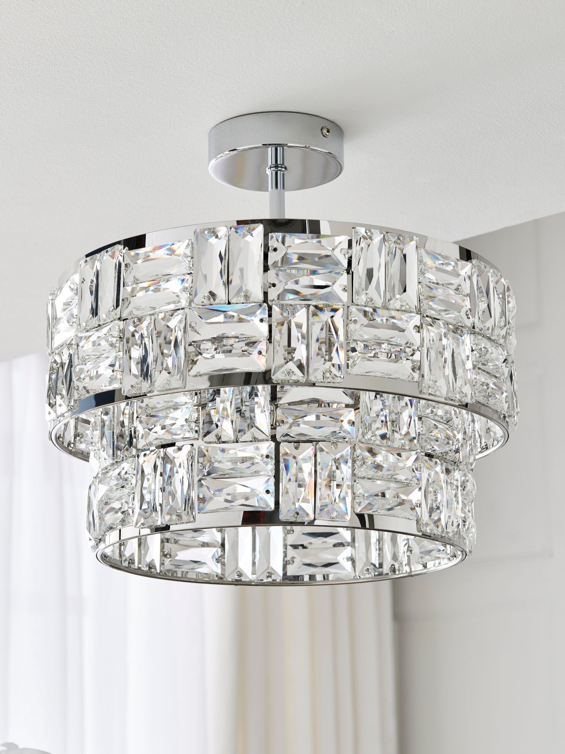 Alexis 3 light flush fitting top
