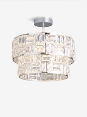 Chrome Alexis 3 Light Flush Ceiling Light - Image 5 of 8