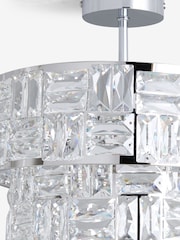Chrome Alexis 3 Light Flush Ceiling Light - Image 7 of 8