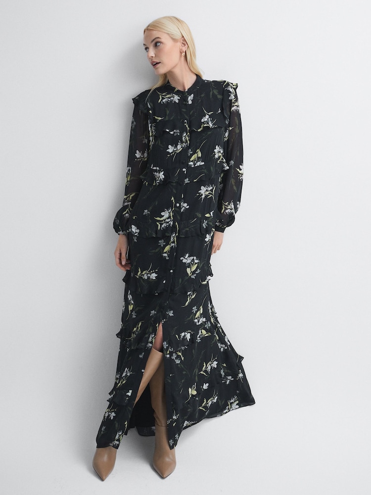 Florere Floral Tiered Maxi Dress - Image 1 of 6