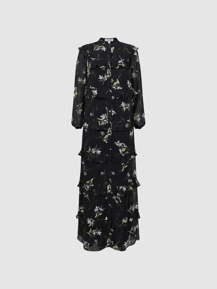 Florere Floral Tiered Maxi Dress - Image 2 of 6