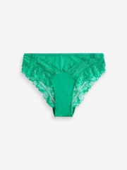 Green Extra High Leg Floral Lace Extra High Leg Knickers - Image 5 of 5