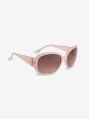 Pink Ombre Effect Cut Out Detail Sunglasses - Image 5 of 7
