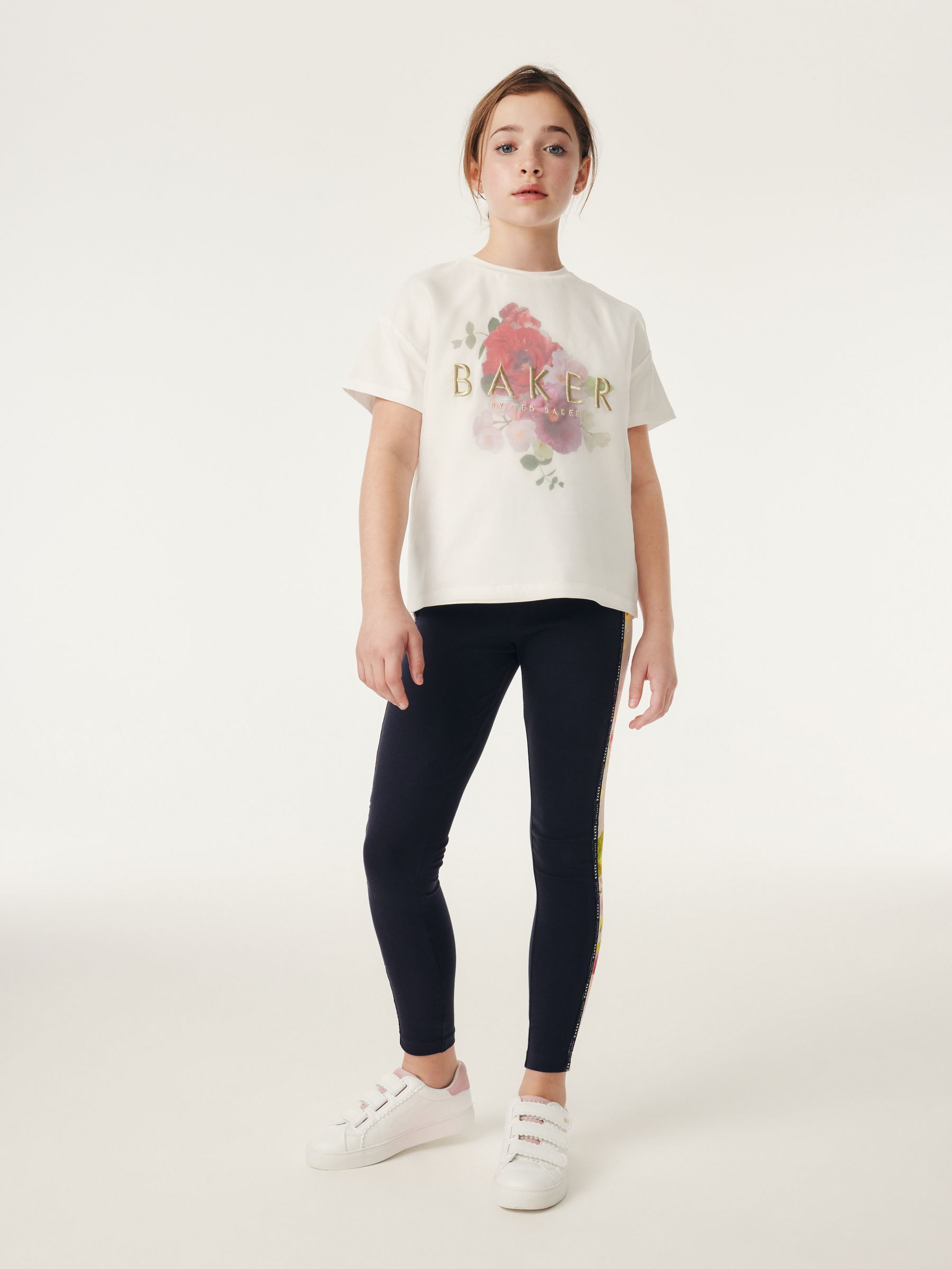 Buy Baker by Ted Baker Navy Organza T-Shirt and Panel Leggings Set from  Next Luxembourg