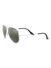 Серебряный зеркальными стеклами - Ray-Ban XL Sunglasses - Image 10 of 14