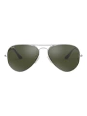 Серебряный зеркальными стеклами - Ray-Ban XL Sunglasses - Image 12 of 14