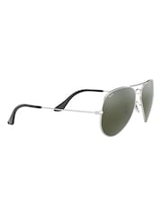 Серебряный зеркальными стеклами - Ray-Ban XL Sunglasses - Image 2 of 14