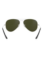 Серебряный зеркальными стеклами - Ray-Ban XL Sunglasses - Image 6 of 14