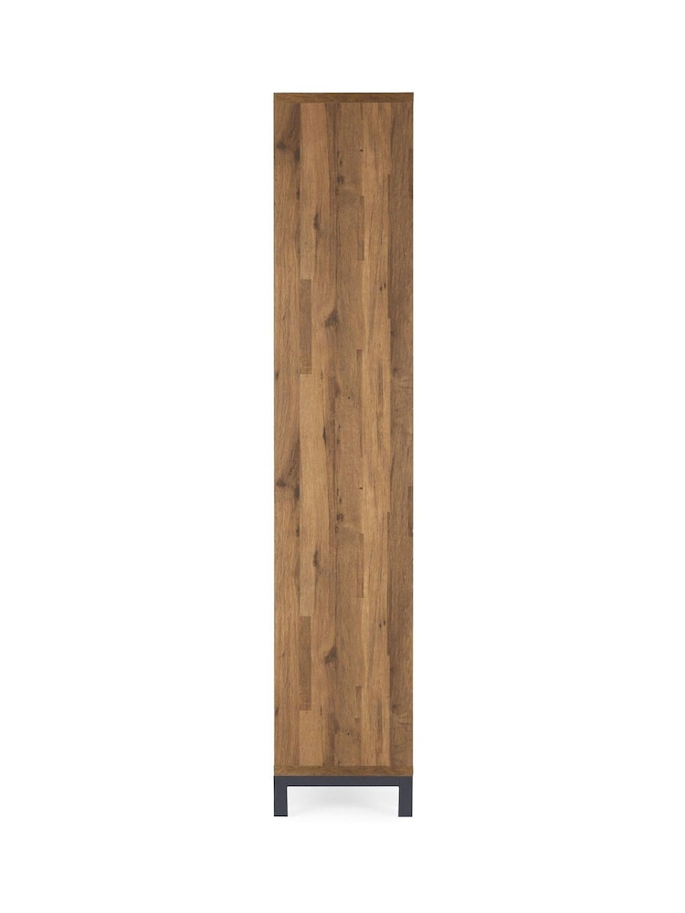 Dark Bronx Oak Effect Wide Shelving Unit - Image 7 of 7
